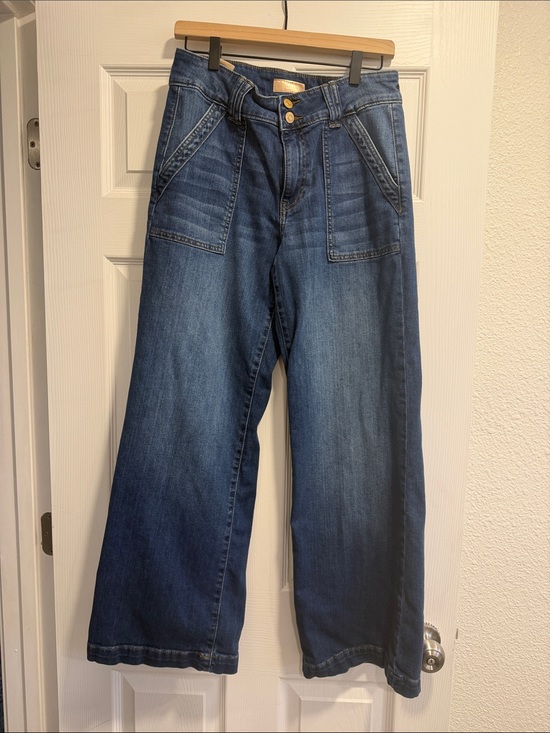 Kut from the Kloth Denim - Kut from the Kloth Wide Straight-Leg Jeans - Medium Blue Wash